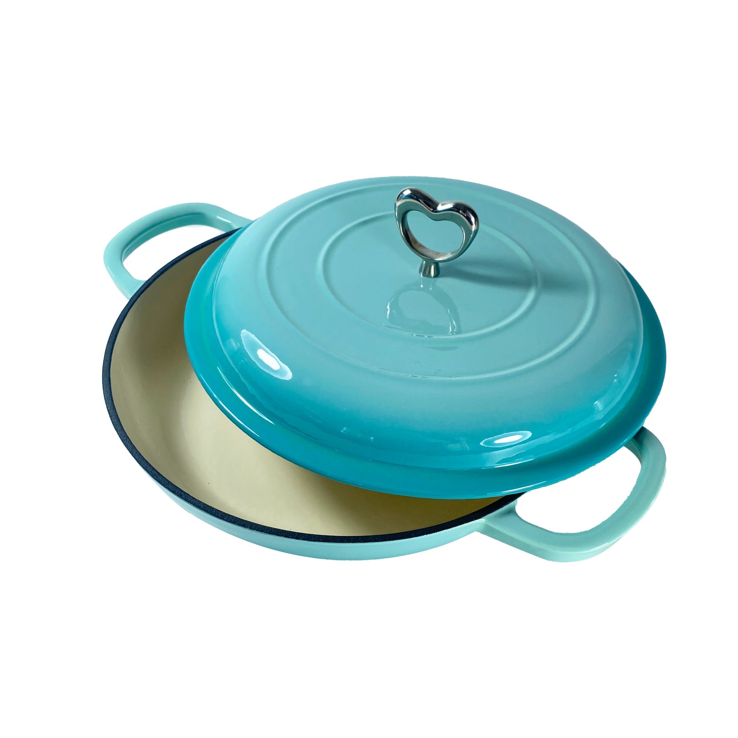 26cm Enamelled Cast Iron Low Casserole (IH) 26cm 琺瑯鑄鐵淺底鍋
