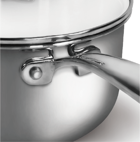 16 CM Heart Multilayer Composite Steel Aluminum Steel Single Handle Cooker with Lid (2L)