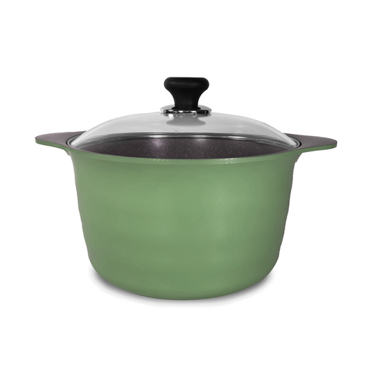 24CM Dura Saucepot with lid (IH) - Avacado(Free Silicone Handle - Colour by random )