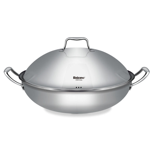 36CM Hard Stones Wok (IH) with free Steel Lid