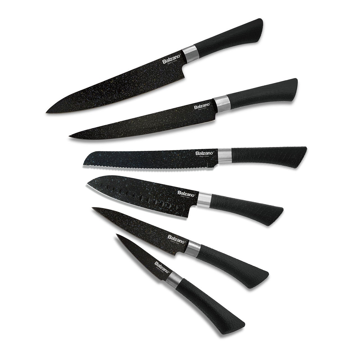 Professional 6 pcs 不銹鋼不黏6件刀套裝