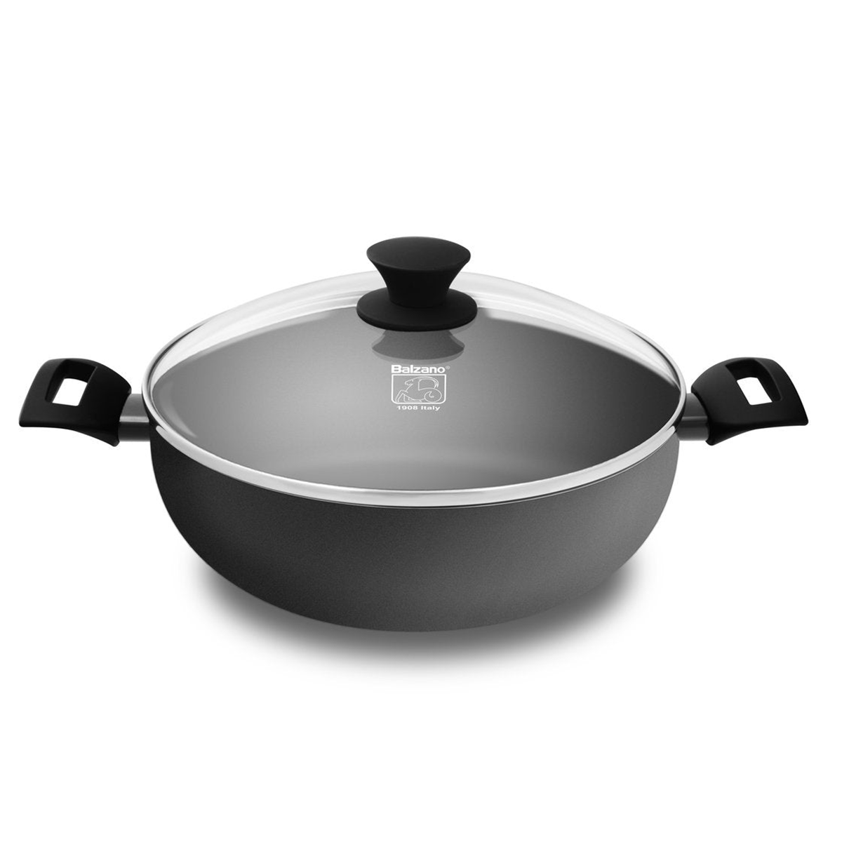 30CM Amy wok with glass lid
