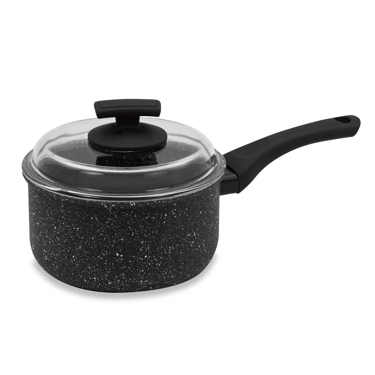 18CM Hard Stone Saucepot with Lid (IH)
