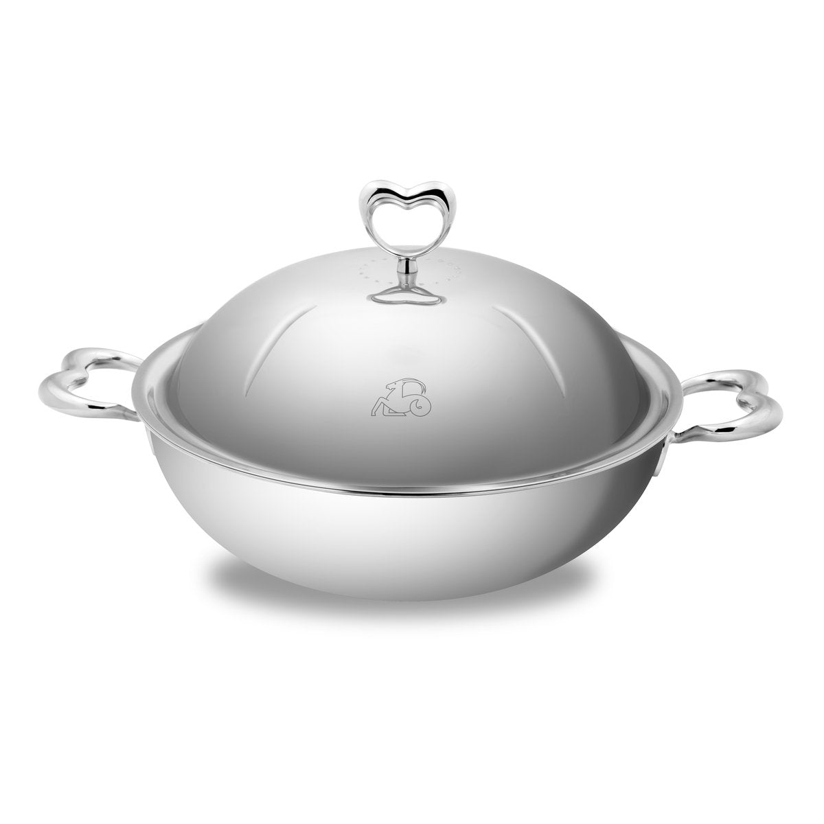32CM Heart Multiply Stainless Steel Wok