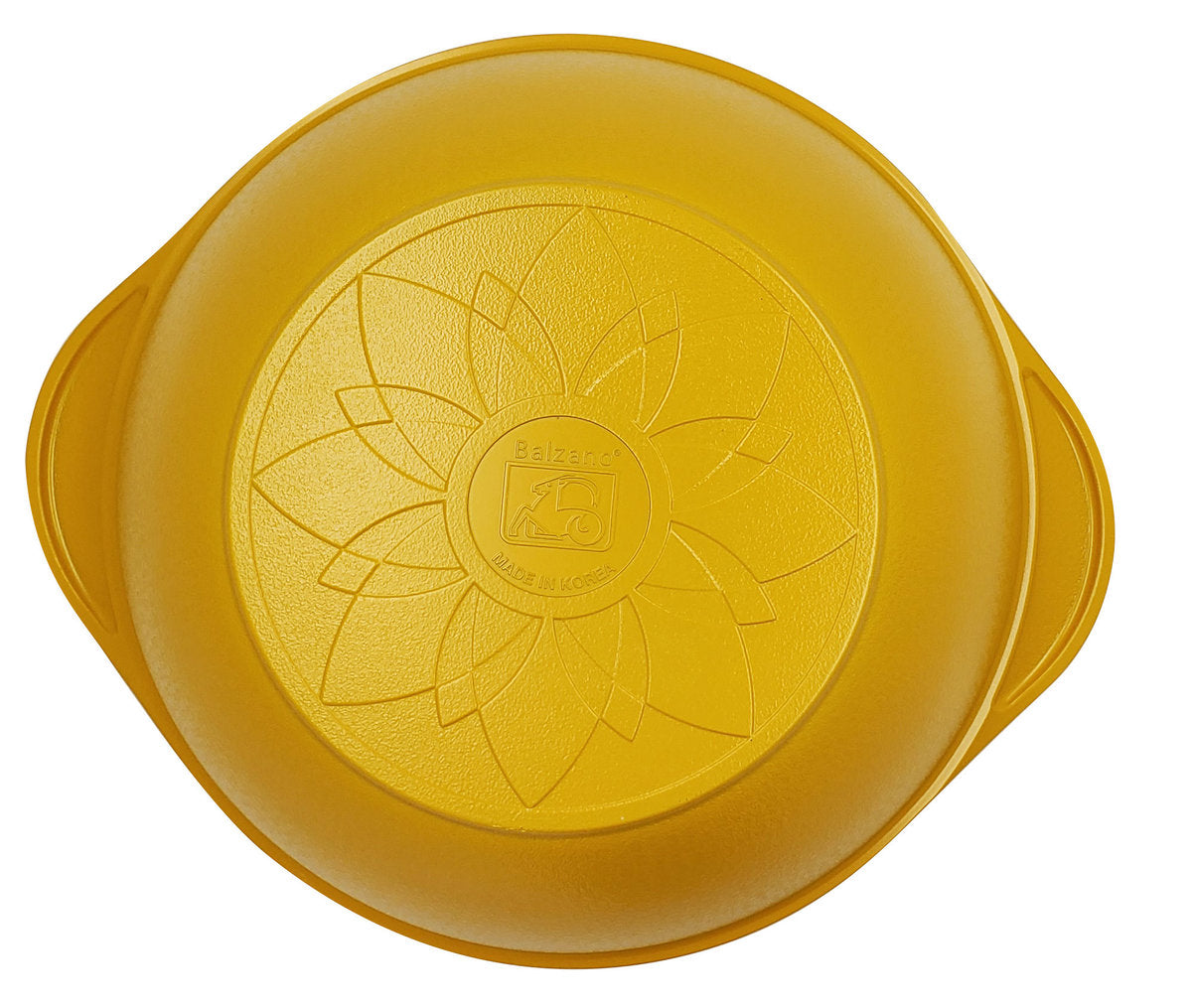 Rainbow 28CM Saucepot with glass lid (Yellow) - (Made in Korea) Free Silicone Handle Random colour