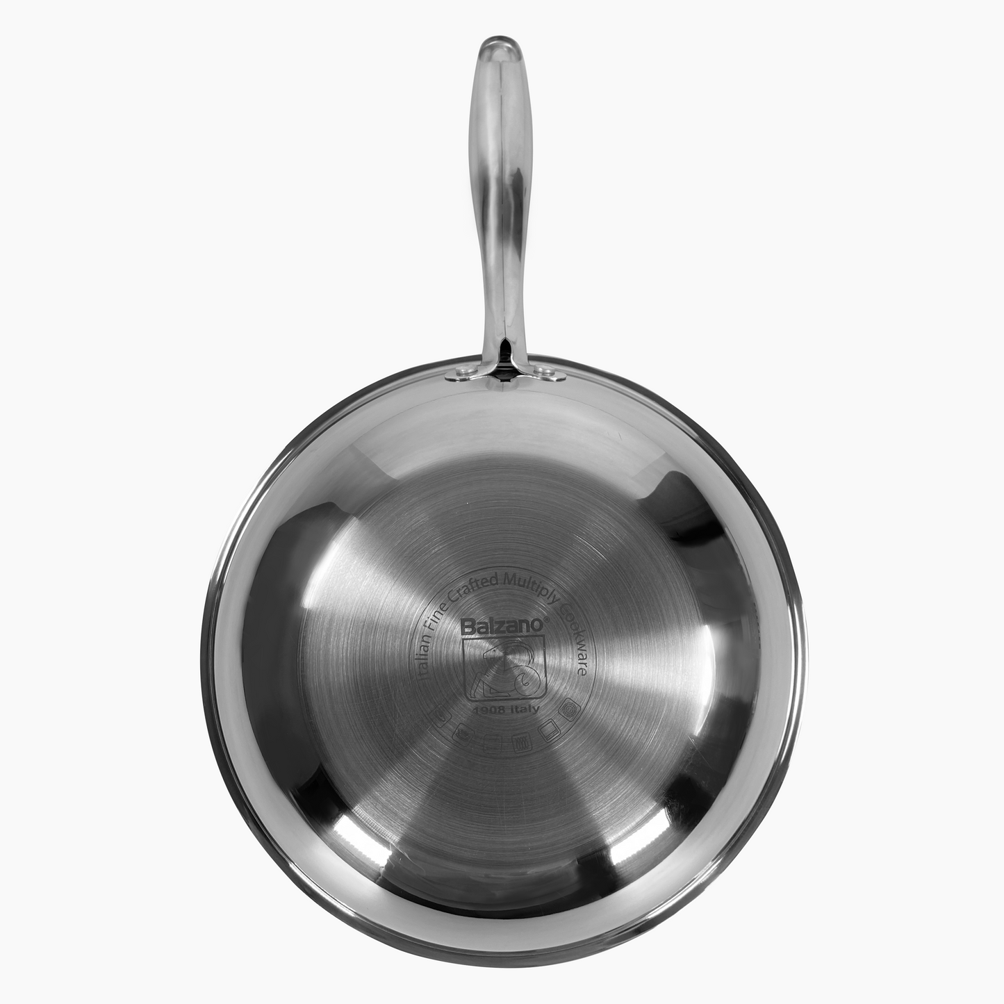 24 CM multi-layer composite steel aluminum steel non-stick frying pan