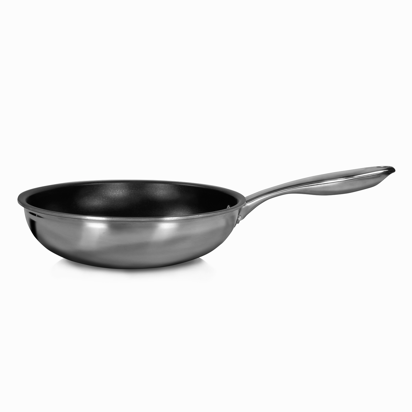 24 CM multi-layer composite steel aluminum steel non-stick frying pan