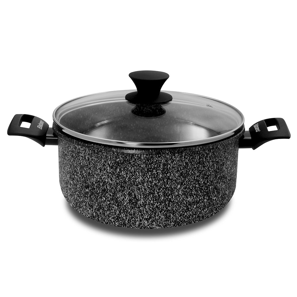 20CM Monza Saucepot with glass lid(IH) Made in Italy