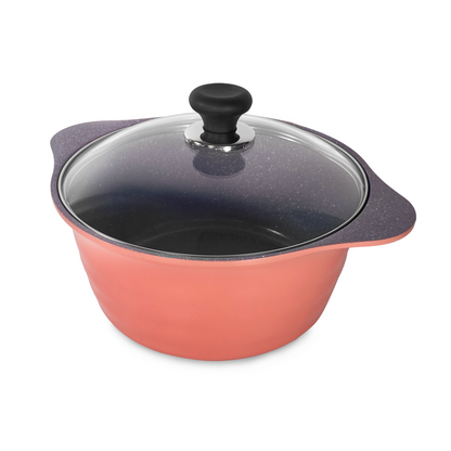 24CM Dura Saucepot with lid (IH) - Avacado(Free Silicone Handle - Colour by random )