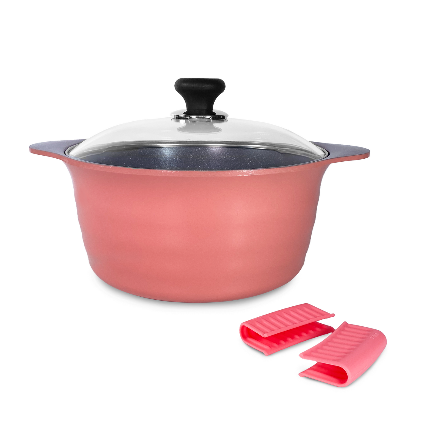 24CM Dura Saucepot with lid (IH) - Avacado(Free Silicone Handle - Colour by random )