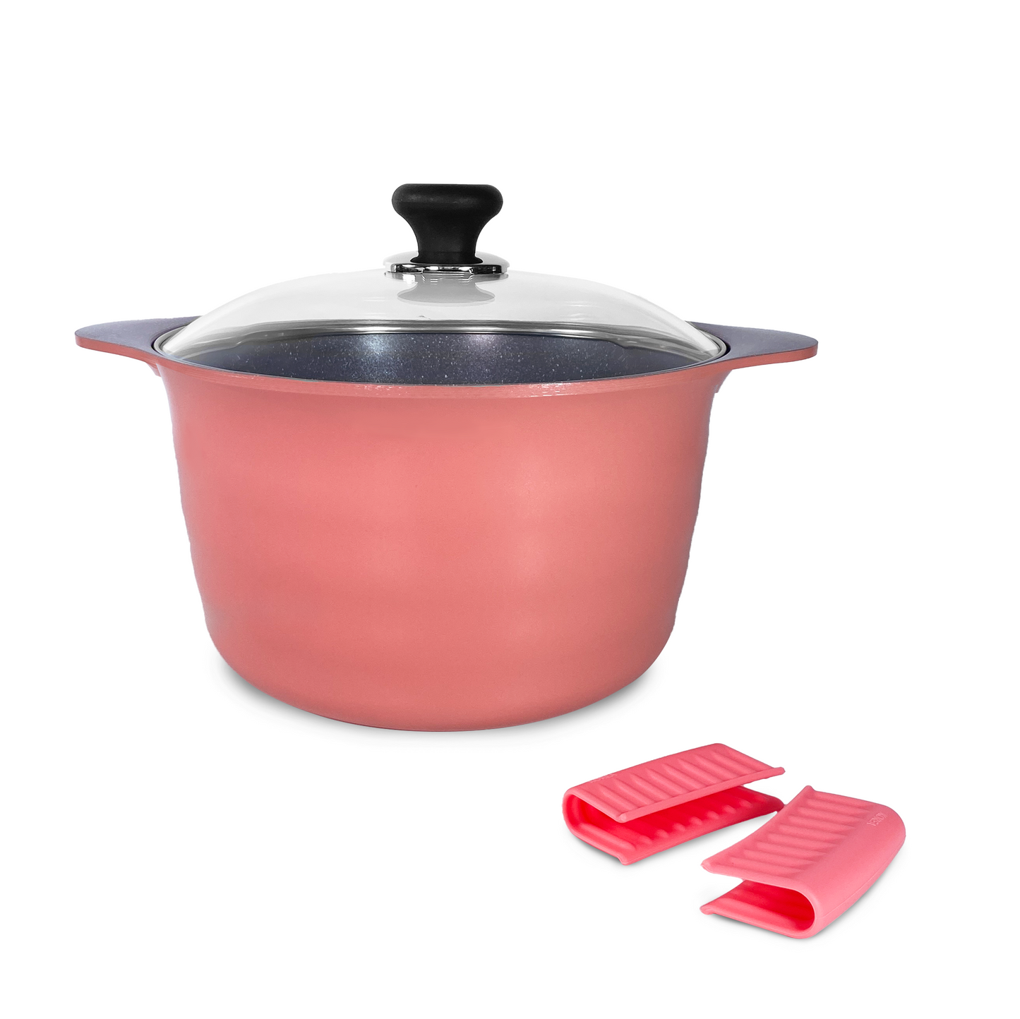 24CM Dura Saucepot with lid (IH) - Avacado(Free Silicone Handle - Colour by random )