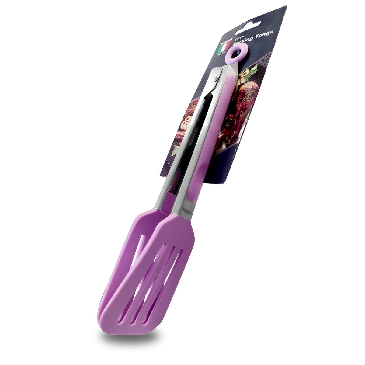 9-inch Food Serving Tongs with silicone head