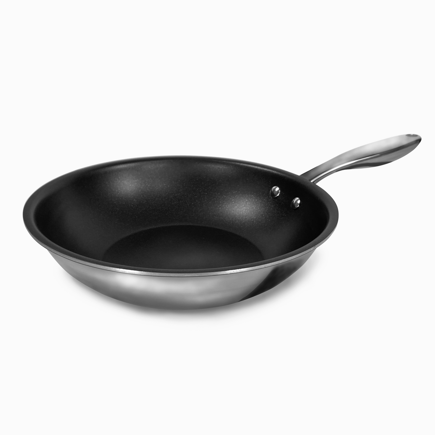 28 CM multi-layer composite steel aluminum steel non-stick frying pan